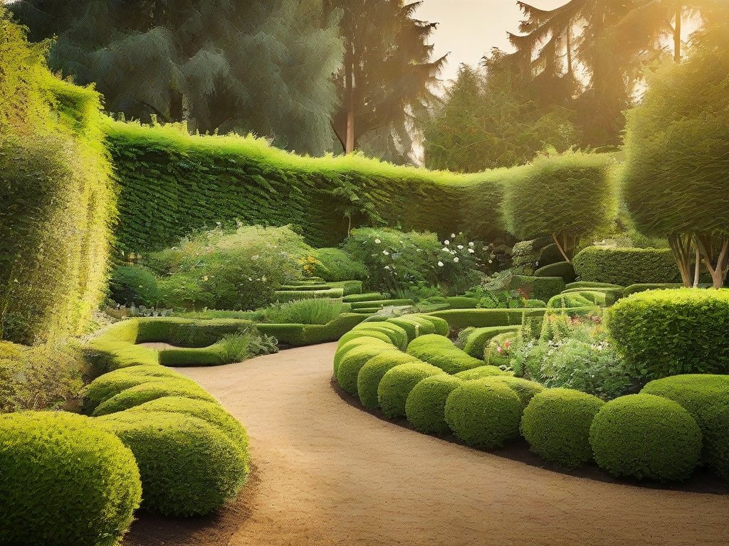 Een tuin met verschillende schoenlappersplanten in verschillende groeistadia.